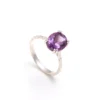 Amethyst Silver Ring