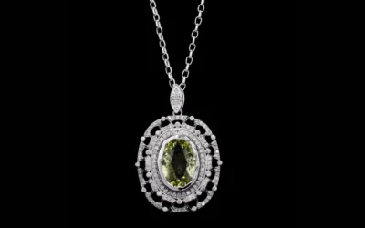 The Radiant Elegance of the Lemon Quartz Diamond Pendan