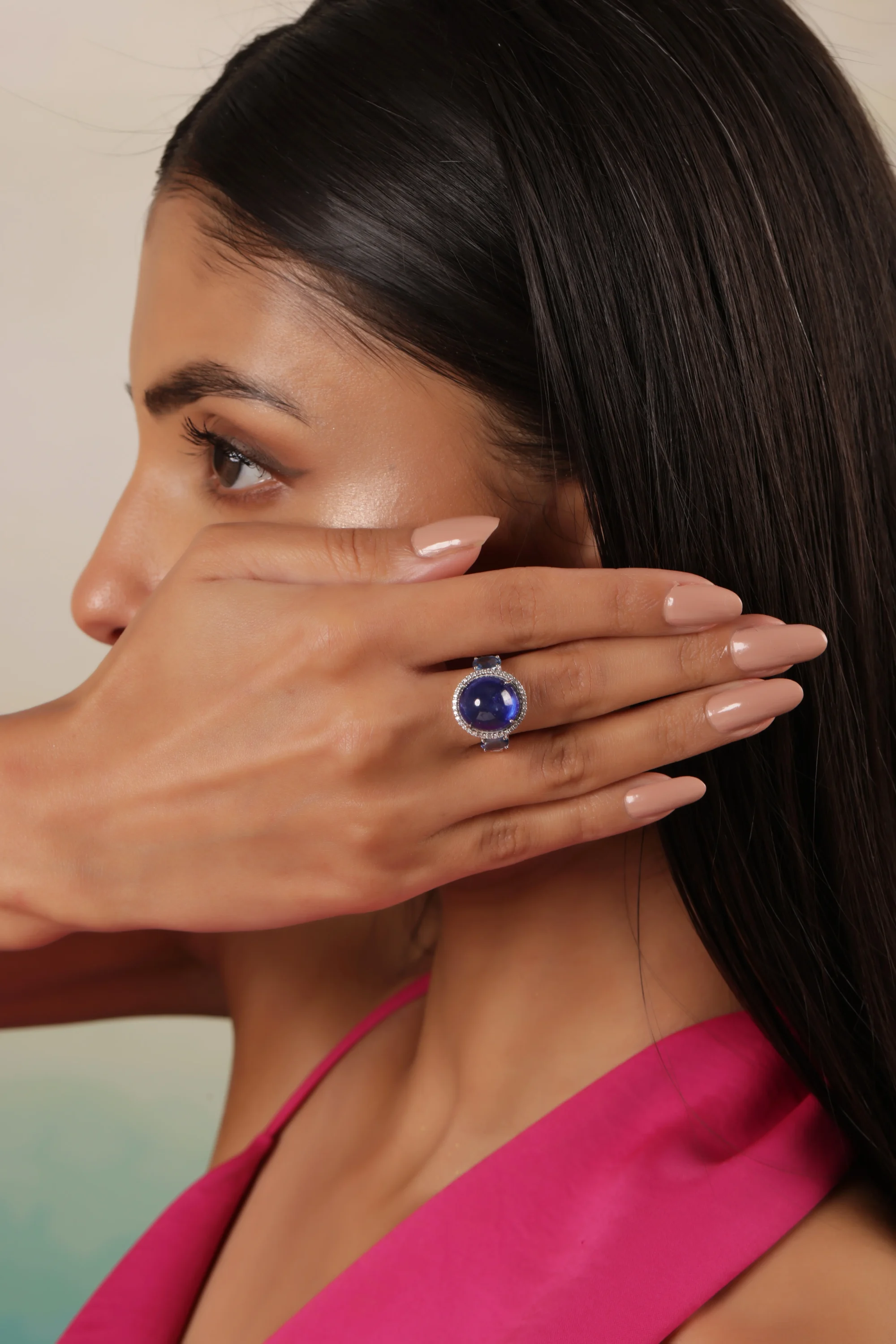 Blue Sapphire Kyanite Ring - Image 4
