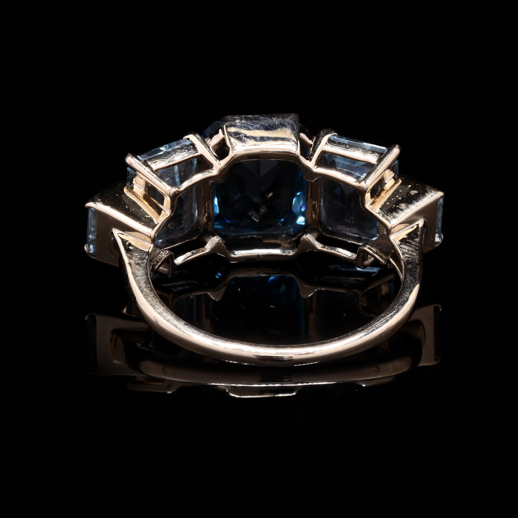 Blue Topaz, Sapphire Ring - Image 3