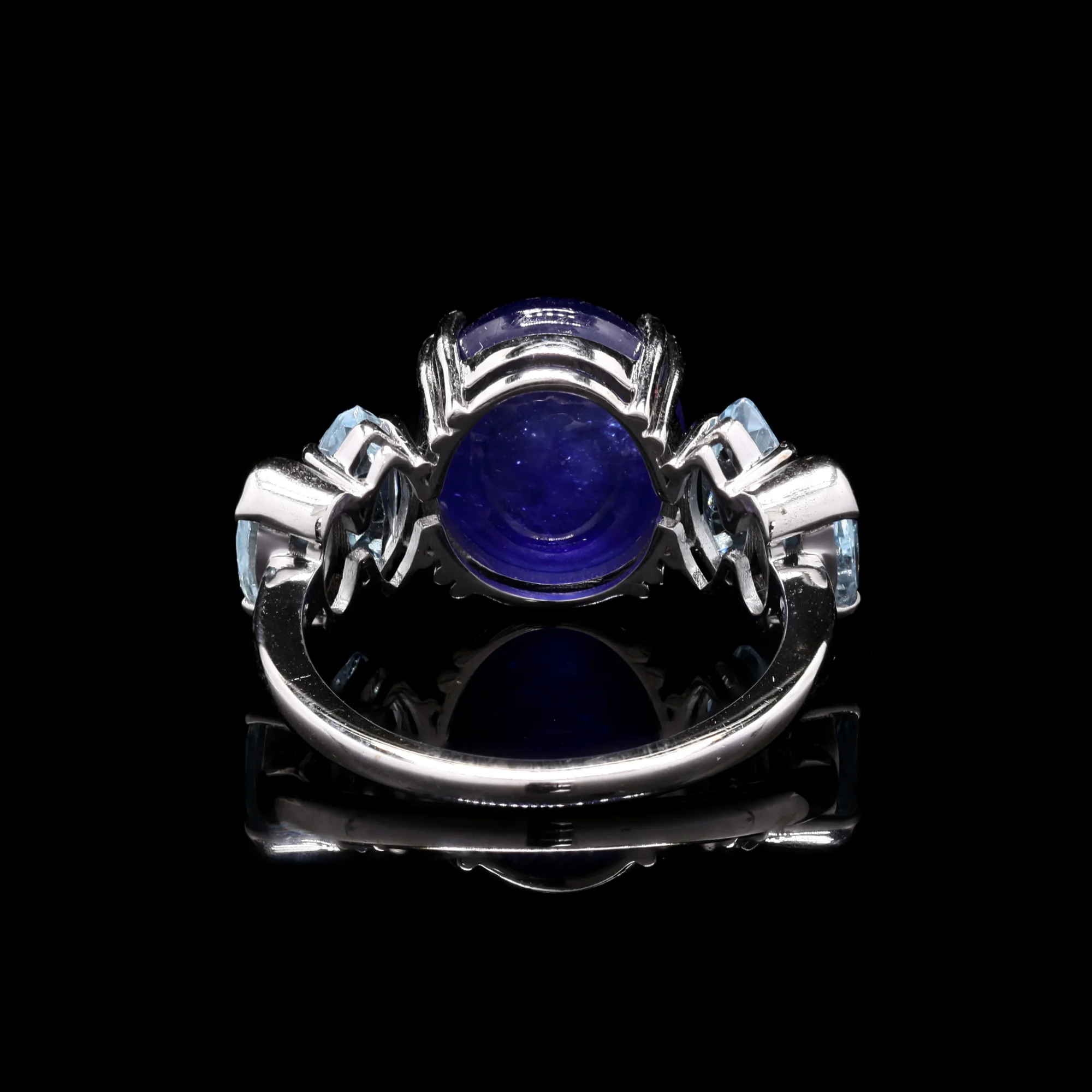 Blue Sapphire & Topaz Ring - Image 3