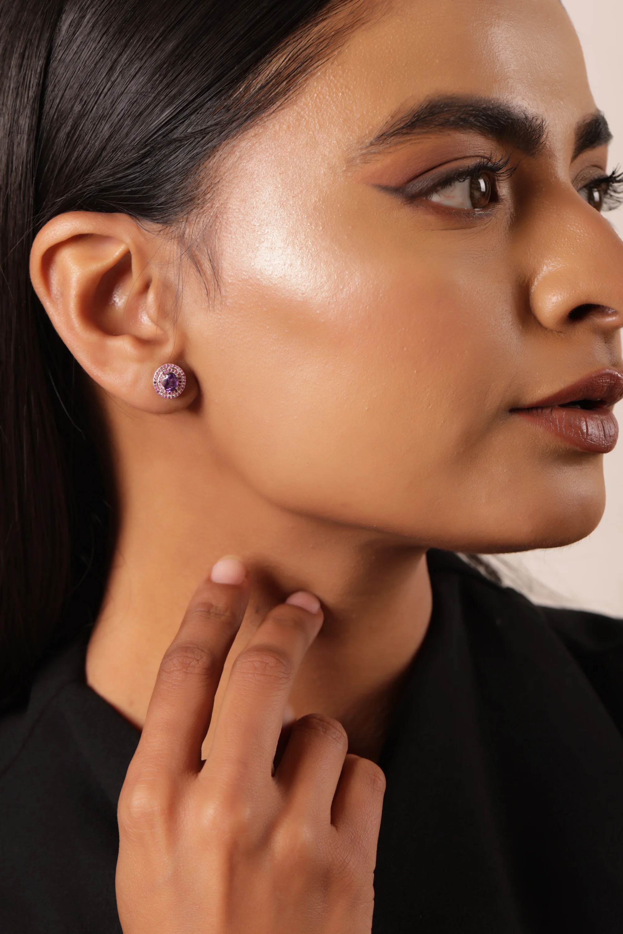 Royal Amethyst Earrings - Image 2